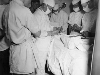 General surgical operating room setup